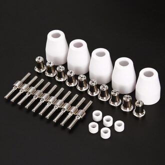 30 stks Plasmasnijder Accessoires LG-40 PT-31 Plasma Cutter Verbruiksartikelen Uitgebreide Vernikkeld CUT40 Lassen Nozzles
