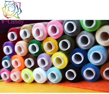 30 stks polyester naaigaren kleurrijke draad naaien leveringen draad machine borduren industriële