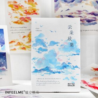 30 Stks/set Cloud Collection Postkaart Mooie Wolken Wenskaarten Diy Journal Decoratie