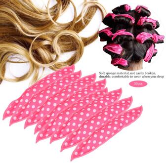 30 stks/set Haar Rollen Nachtrust Flexibele Foam Hair Curler Rollers DIY Spons Kussen Hair Styling Rollers Magic Hair Curler