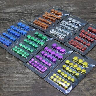30 Stks/set Motorfiets Moer Bout Cap Cover Decor Centro Motor Bike Sier Molding Voor Motorfiets zilver