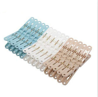 30 stks/set Plastic Wasknijpers Wasserij Wasknijpers Grote Lente Regelmatige Size Thuis Quilt Clip Kleding-Pinnen Plastic ClipClothespin