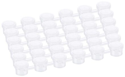 30 Strips 180 Potten Verf Potten Strips 3 Ml Mini Verf Pot Lege Verf Cups Ambachten Plastic Opslag Containers