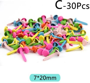 30 Stuks Mix Patroon Mini Metalen Brads Diy Handgemaakte Scrapbooking Ambachten Accessoires Voor Home Decor Versiering Sluiting Brad