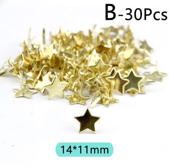 30 Stuks Mix Patroon Mini Metalen Brads Diy Handgemaakte Scrapbooking Ambachten Accessoires Voor Home Decor Versiering Sluiting Brad