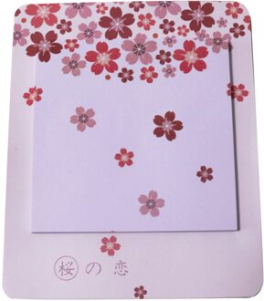 30 Vellen Roze Kleur Bloem Stijl Dagelijkse Schema Memo Pad Te Houden Nieuws Of Doen Lijst In Kantoren, school, Thuis Sticky Notes