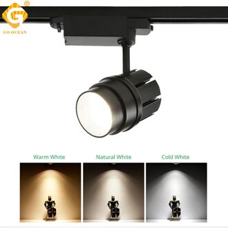 30 W Moderne LED Track Light Rail Spot Lamp Kleding Winkel Windows Showrooms Plafond armatuur Keuken Verlichting kits verlichting Cold wit / wit