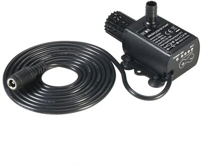 300/400L/H Dc 5V 12V Usb Borstelloze Motor Watercirculatie Wassen Pomp Dompelpomp voor Aquarium Fontein Aquarium plug