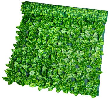 300*50Cm Kunstmatige Hek Privacy Blad Roll Muur Landschapsarchitectuur Hek Privacy Hek Scherm Diy Outdoor Tuin Balkon Hek watermeloen leaf / 50 X 300CM