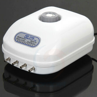 300 Gallon 15W Verstelbare 4 Outlet Silent Luchtpomp Grote Aquarium Fish Tank Wit 600L/H