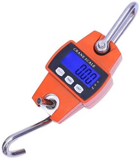 300 kg/600lb Draagbare Mini Industriële Kraan Schaal Digitale LCD Elektronische Weegschalen Zware Opknoping Gewicht Haak Weegschalen