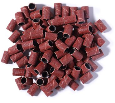 300 Pcs #80 + 120 + 180 Schuren Mouwen Bands Nail Manicure Machine Accessoire Acryl Gel Polish Remover Drum elektrische Bestand Sanders