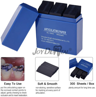 300 pcs/box 55*18mm Dental Blue Articulating Paper Strips Dentistry Oral Teeth Whitening Material 55*18mm Dental Tools