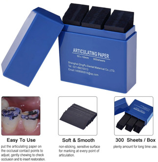 300 pcs/box 55*18mm Dental Blue Articulating Paper Strips Dentistry Oral Teeth Whitening Material Dental Tools