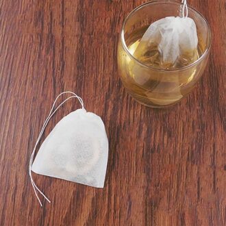 300 Pcs Trekkoord Thee Filter Zakken, Wegwerp Lege Katoenen Filter Zakken Voor Losse Thee