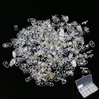 ! 300 st Siliconen Lenzenvloeistof Zonnebril Spectacles Schroef Op Neus Pads Reparatie Tool