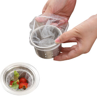 300 stks/partij Sink Garbage Filter Zak Vuilnis Processor Huishoudelijke Wastafel Vuilnis Verpakking Tassen