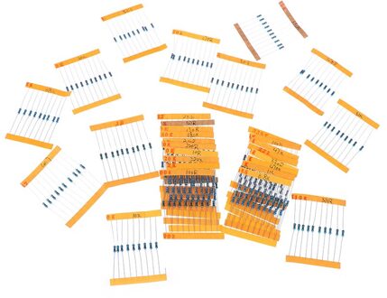 300 Stks/set 30 Soorten 1/4W Resistance 1% Metal Film Weerstand Pak Diverse Kit 1K 10K 100K 220ohm 1M Weerstanden