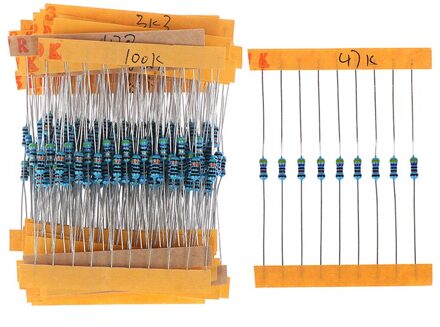 300 Stks/set 30 Soorten 1/4W Resistance 1% Metal Film Weerstand Pak Diverse Kit 1K 10K 100K 220ohm 1M Weerstanden
