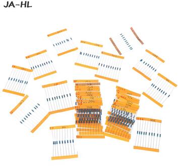 300 Stks/set 30 Soorten 1/4W Resistance 1% Metal Film Weerstand Pak Diverse Kit 1K 10K 100K 220ohm 1M Weerstanden