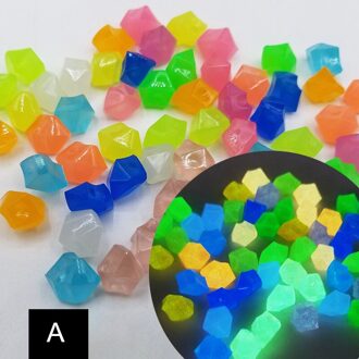 300 Stuks Lichtgevende Pebbles Stones Tuin Decoratie Glow In The Dark Decoratieve Steentjes Aquarium Decoratie Pebble Aquarium Rocks mengen 14x11mm 300stk