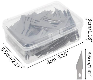 300 Stuks Stalen Vervanging Hobby Bladen Voor Vleesmes Diy Art Werk Snijden