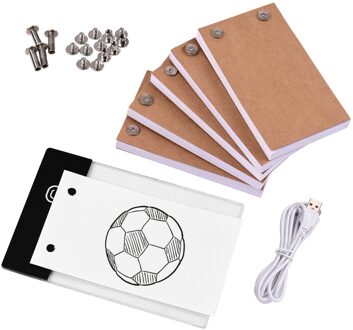 300 Vellen Flip Boek Kit Met Licht Pad Led Licht Box Tablet Tekening Papier Flipbook Met Binding Schroeven Voor Tekening tracing
