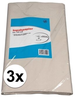 300 Vellen verhuis inpakpapier / beschermpapier 50 x 75 cm - Verhuispapier Beige