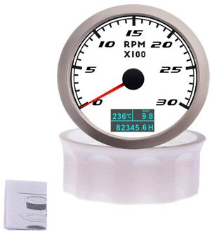 3000/6000/8000 Rpm Toerenteller Gauge Waterdichte 3 In 1 Multifunctionele Tacho Meter Water Temperatuur Olie Druk Voor boot Auto 3000rpm WS