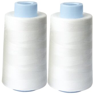 3000 M Lange Witte Water Oplosbare Borduurwerk Naaigaren 402/S Opgelost In Koud Water two stukken