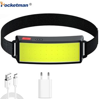 30000LM Sterke Macht Cob Led Koplamp Usb Oplaadbare Koplamp Draagbare Waterdichte Hoofd Lamp Ingebouwde Batterij Hoofd Licht