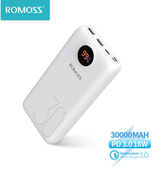 30000mAh 26800mAh ROMOSS SW30 Pro Portable Power Bank Charger External Battery PD Fast Charging LED Display For Phones Tablet