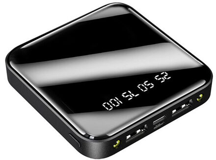 30000Mah Mini Power Bank Voor Xiaomi Iphone Samsung Mini Powerbank Snel Opladen Draagbare Oplader Externe Batterij Pack Poverbank zwart