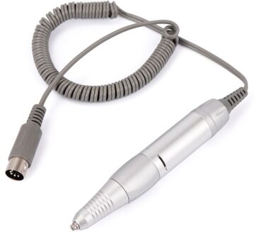 30000Rpm Electric Nail Art Boor Pen Handvat Bestand Polish Grind Machine Handstuk Manicure Pedicure Tool Nail Art Accessoires zilver