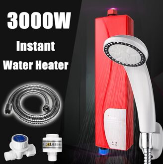 3000W Elektrische Boiler + Douchekop + Slang Kit Badkamer Keuken Gebruik Instant Water Tankless Instant systeem 220V