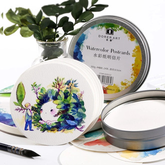 300g Watercolor Paper Pad Aquarelle Water-soluble Drawing Paper for Hand Painted Art Supplies Portable Cotton Paper Cards Colors