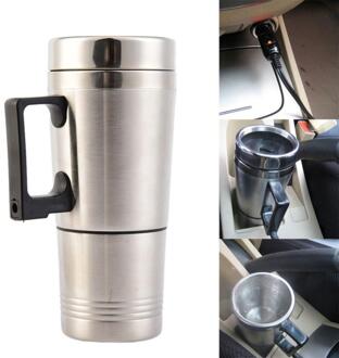 300ml 12V 24V Auto Verwarming Cup Roestvrij Staal Auto Boiler Ketel Reis Koffie Thee Verwarmde Mok motor Sigarettenaansteker Plug