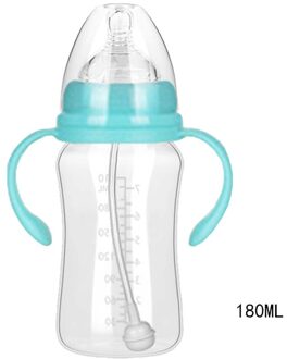 300Ml 240Ml 180Ml Baby Baby Pp Bpa-vrije Melk Zuigfles Met Anti-Slip Handvat & cup Cover Water Fles BL1