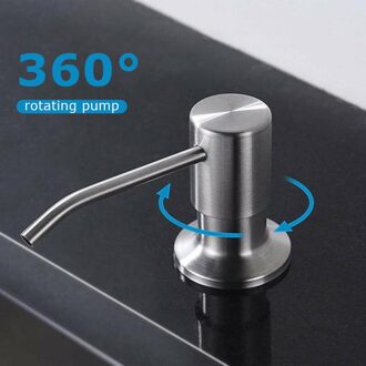 300Ml Aanrecht Zeepdispenser Abs Plastic Fles Vloeibare Zeep Pomp Dispensers Badkamer Handdesinfecterend Wasmiddel Distributeur