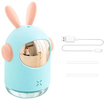 300Ml Auto Luchtbevochtiger Aromatherapie Luchtbevochtiger Demper Aroma Diffuser Machine Essentiële Olie Ultrasone Mist Maker Rustig blauw