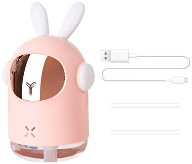 300Ml Auto Luchtbevochtiger Aromatherapie Luchtbevochtiger Demper Aroma Diffuser Machine Essentiële Olie Ultrasone Mist Maker Rustig roze