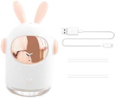 300Ml Auto Luchtbevochtiger Aromatherapie Luchtbevochtiger Demper Aroma Diffuser Machine Essentiële Olie Ultrasone Mist Maker Rustig wit