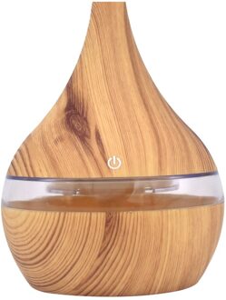 300Ml Cool-Mist Luchtbevochtiger Essentiële Aroma Diffuser Led Ultrasone Aroma Aromatherapie Luchtbevochtigers Huishouden Slaapkamer Luchtverfrisser geel