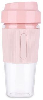 300Ml Draagbare Blender Blender Voor Gym En Buiten (Roze, 2 Bladen)