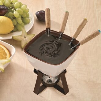 300ml Fondue Melting Pot Voor Boter Kaas Candy DIY Fruit Chocolade Hotpot Keuken Keramische Verwarming Smelter & Kaars Kachel vorken