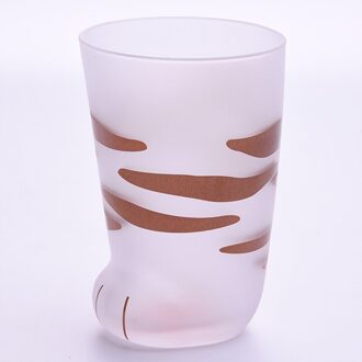 300Ml Kat Klauw Koffie Mok Cup Frosted Glas Drinkware Ontbijt Melk Thee Sap Huishoudelijke Cups Kids Koppels Meisjes 1