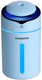 300Ml Luchtbevochtiger Essentiële Olie Diffuser Aromatherapie Luchtbevochtiger Auto Usb Aroma Diffuser Mini Luchtbevochtiger Kleur Nachtlampje Blauw
