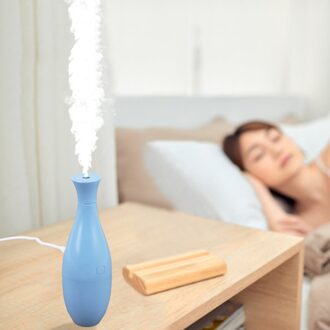 300Ml Luchtbevochtiger Ultrasone Aroma Essentiële Olie Draagbare Diffuser Usb Cool Mist Maker Purifier Aromatherapie Voor Car Home blauw