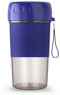 300Ml Mini Draagbare Juice Maker Juicer Cup Elektrische Usb Oplaadbare Blender Fles Blauw
