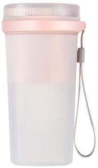 300Ml Mini Elektrische Fruit Juicer Draagbare Usb Oplaadbare Smoothie Maker Sport Fles Sap Cup Multifunctionele Juicer Roze
